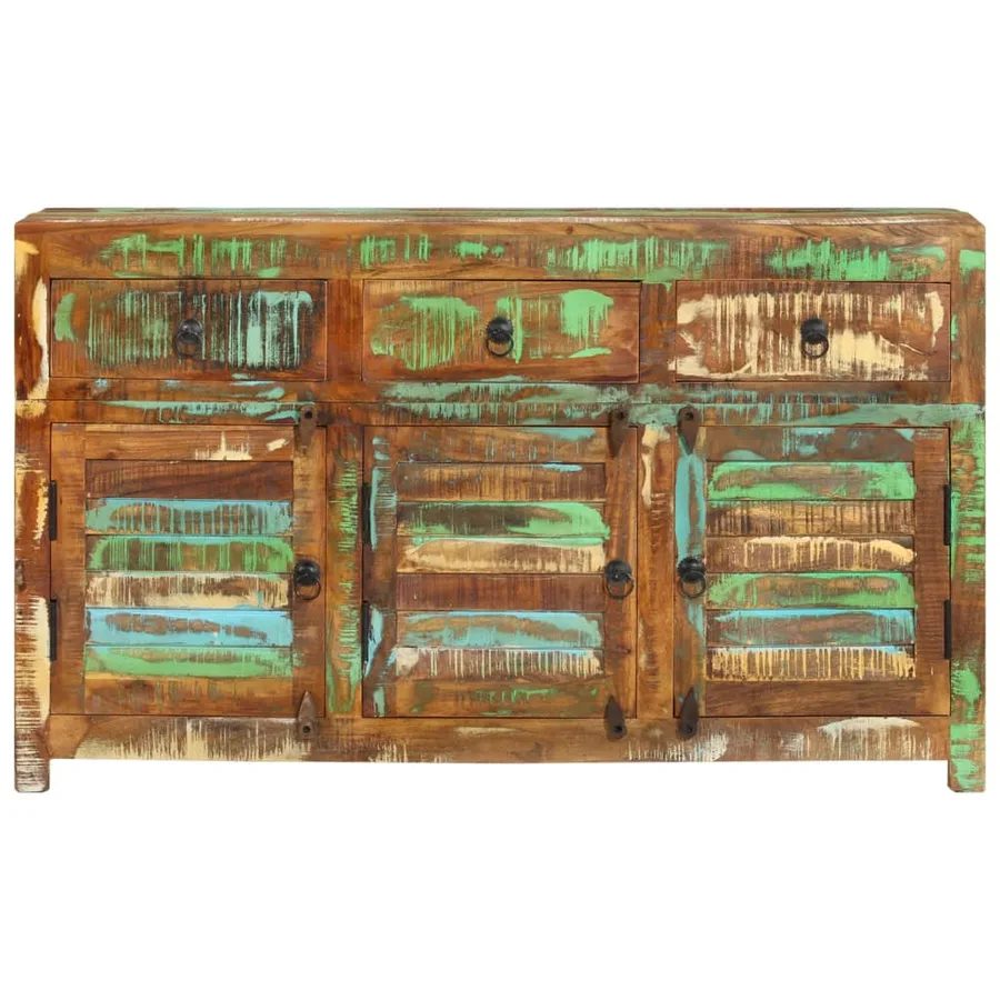 Buffet 110x30x65 cm Bois massif de récupération - 3