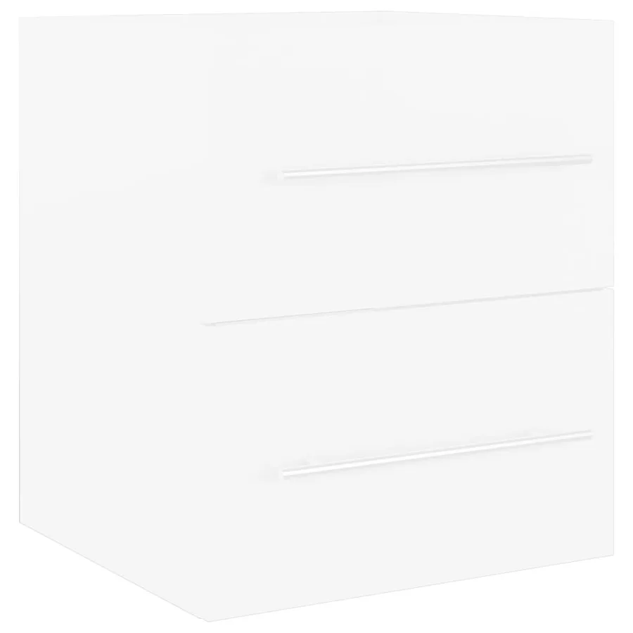 Armoire d'évier Blanc 41x38,5x48 cm Bois d’ingénierie - 2