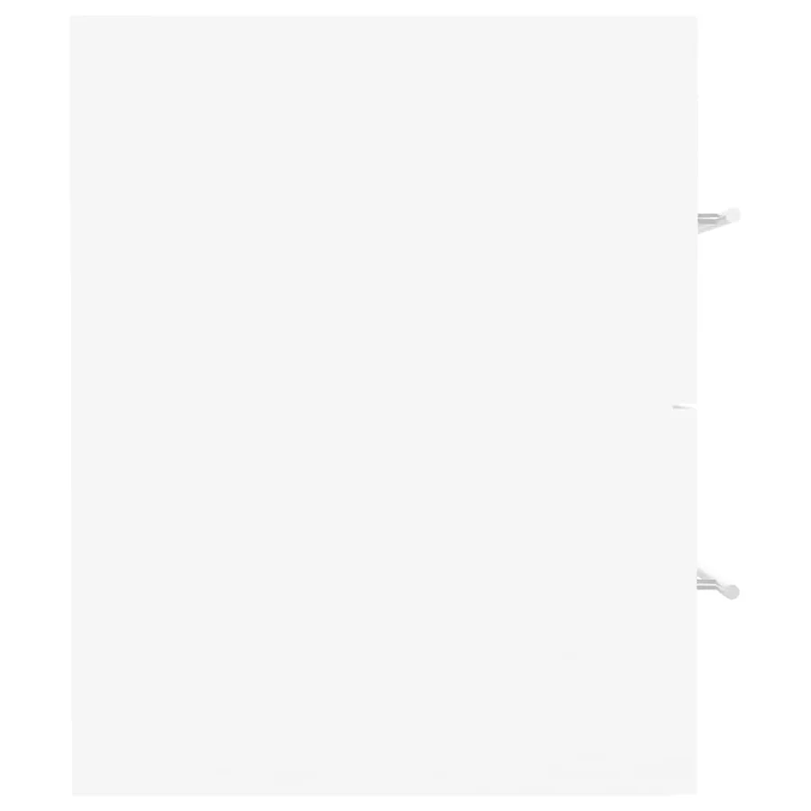 Armoire d'évier Blanc 41x38,5x48 cm Bois d’ingénierie - 4