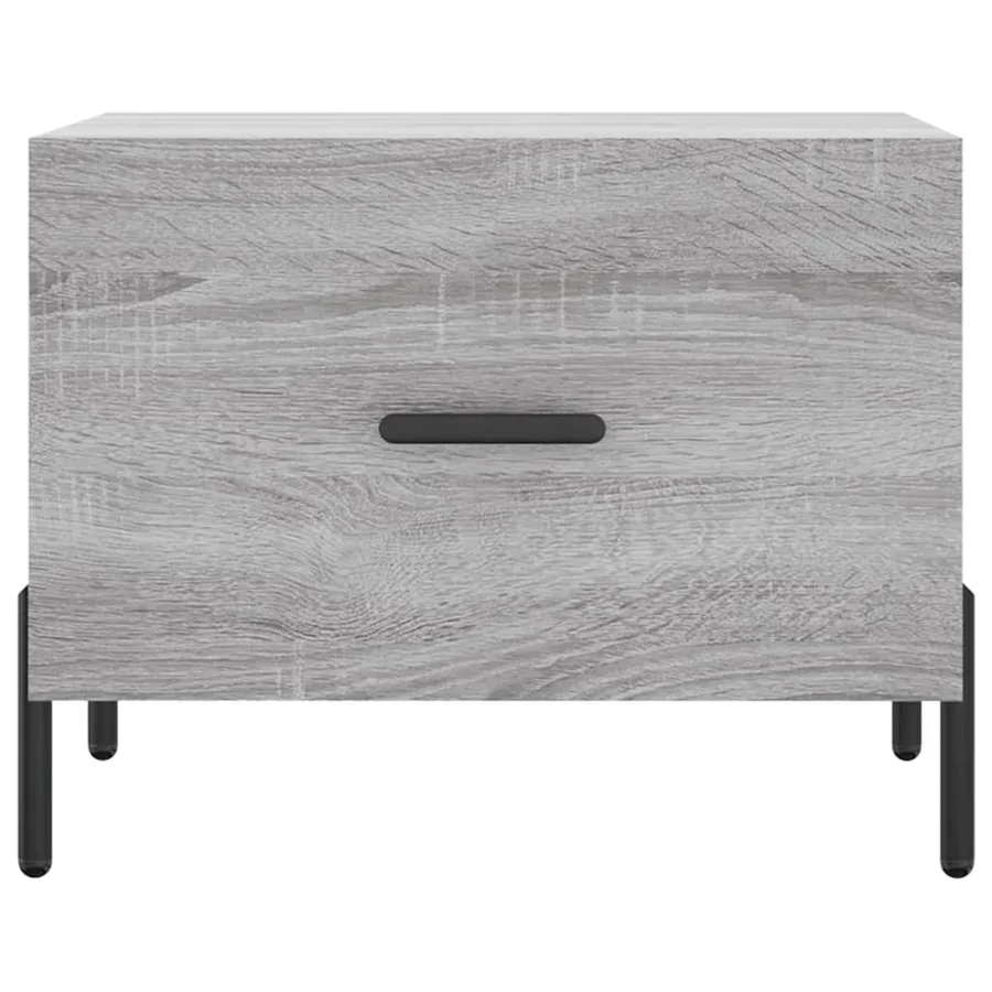 Tables basses 2 pcs sonoma gris 50x50x40 cm bois d'ingénierie - 6
