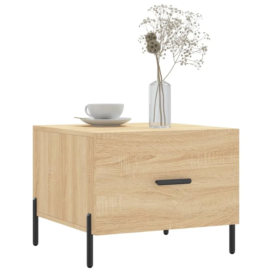 Tables basses 2 pcs chêne sonoma 50x50x40 cm bois d'ingénierie - 3