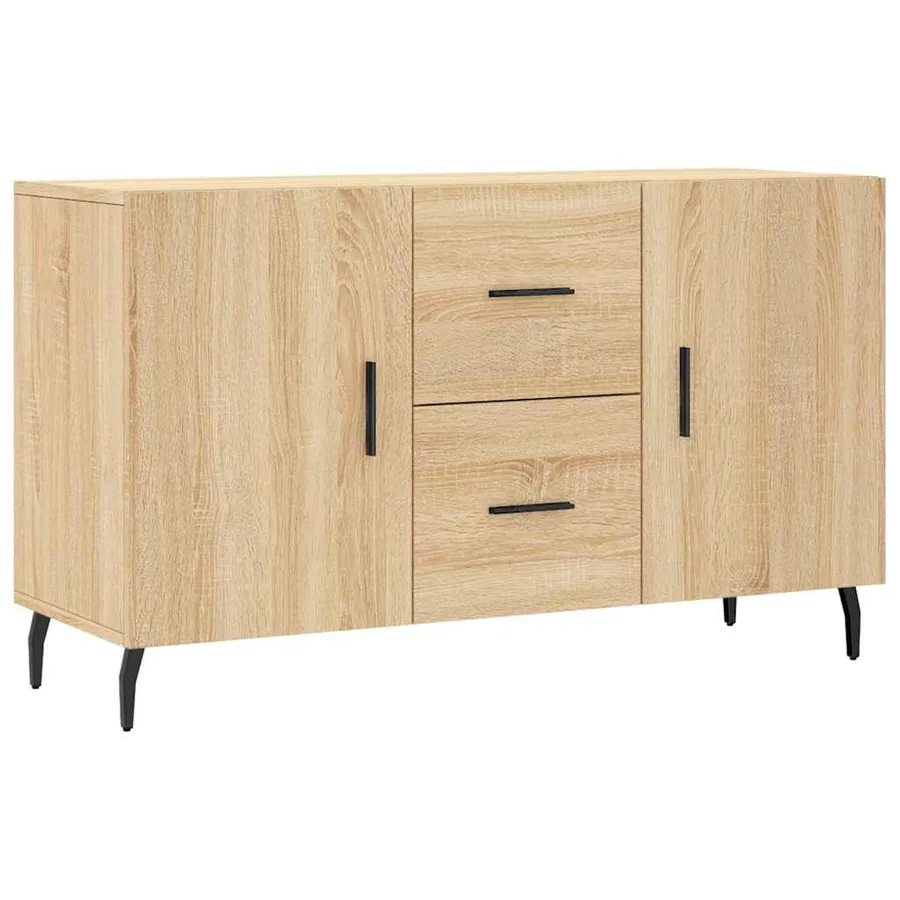Buffet chêne sonoma 100x36x60 cm bois d'ingénierie - 2
