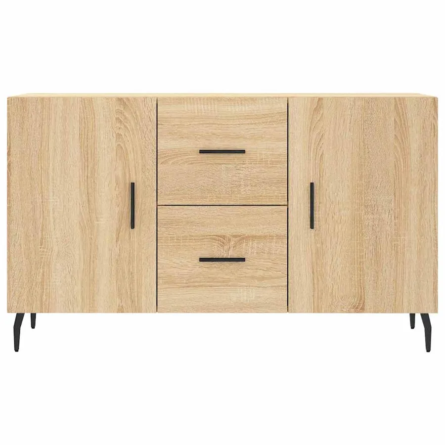 Buffet chêne sonoma 100x36x60 cm bois d'ingénierie - 6