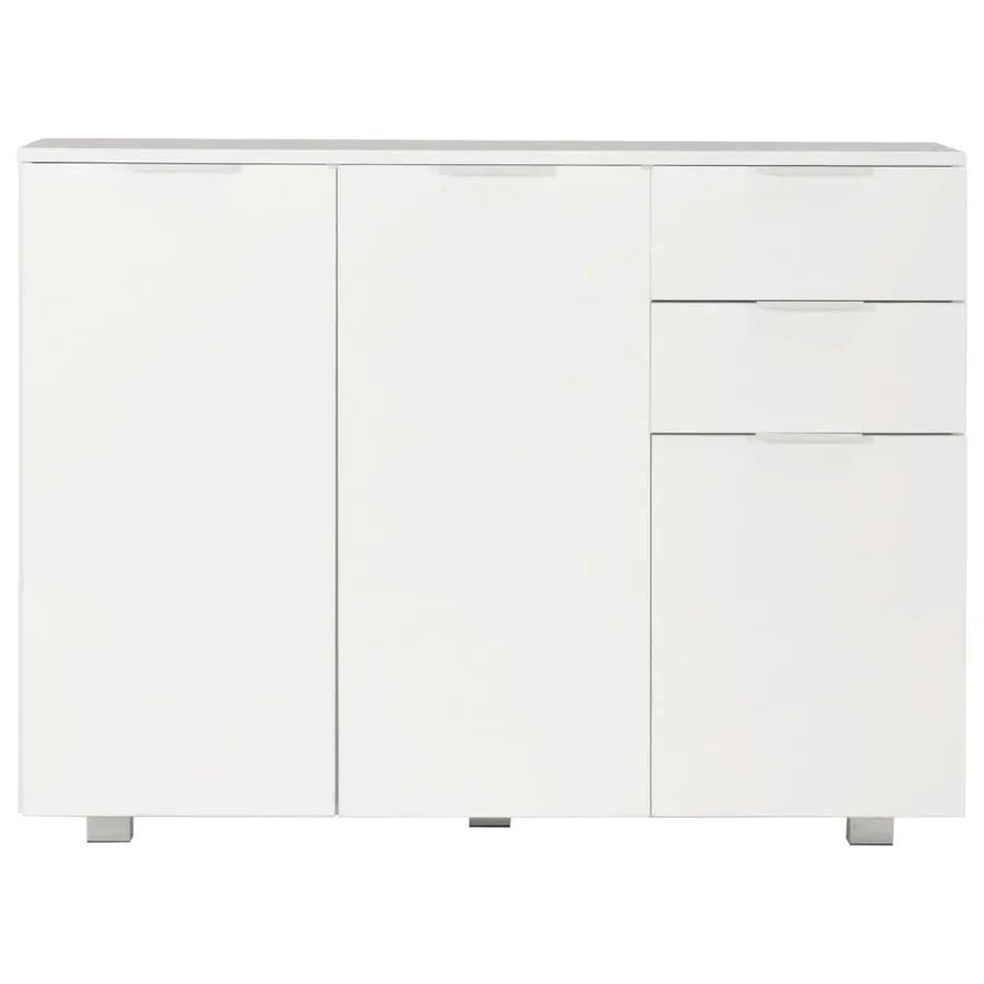 Buffet Blanc brillant 107x35x80,5 cm - 3