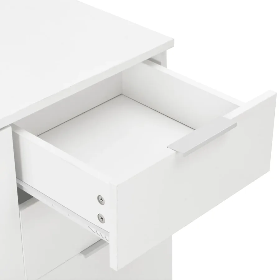 Buffet Blanc brillant 107x35x80,5 cm - 6
