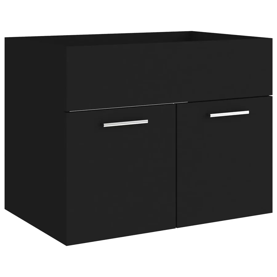 Ensemble de meubles de salle de bain Noir Aggloméré - 7