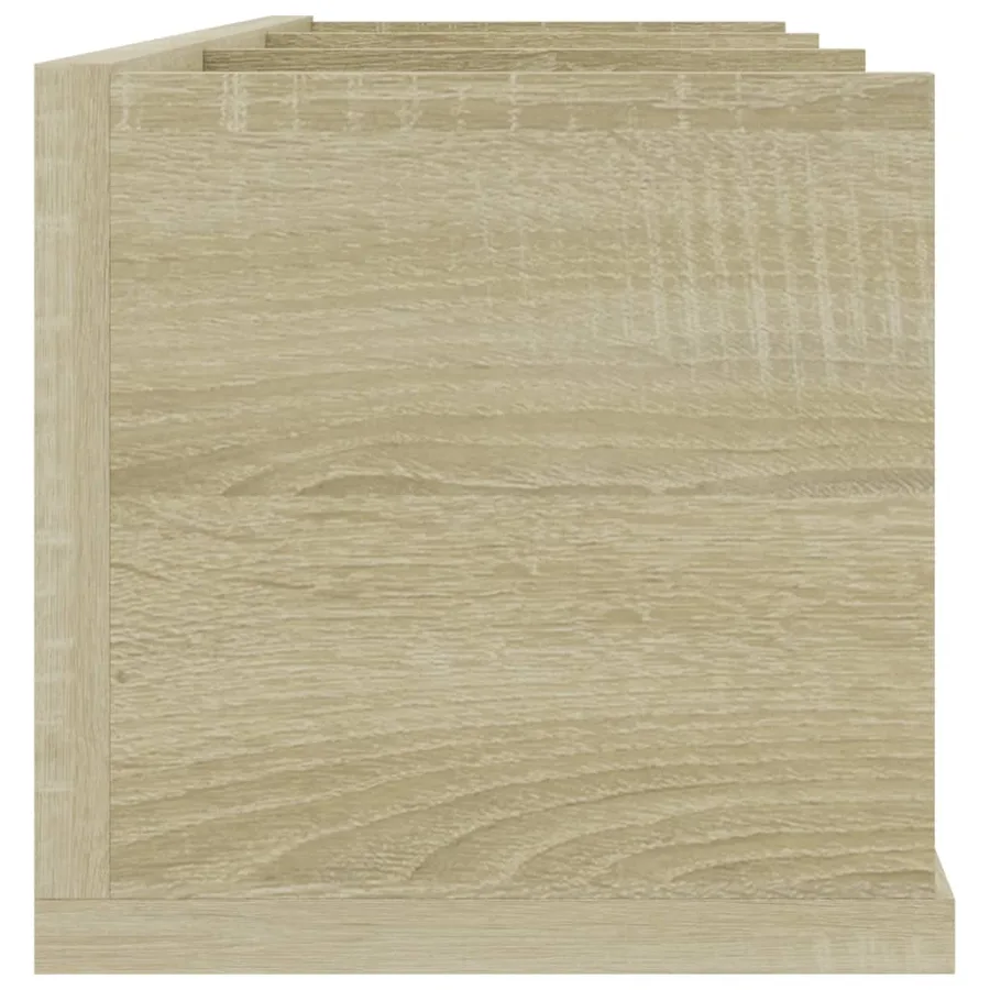Étagère murale à CD Chêne sonoma 75x18x18 cm Bois d'ingénierie - 5