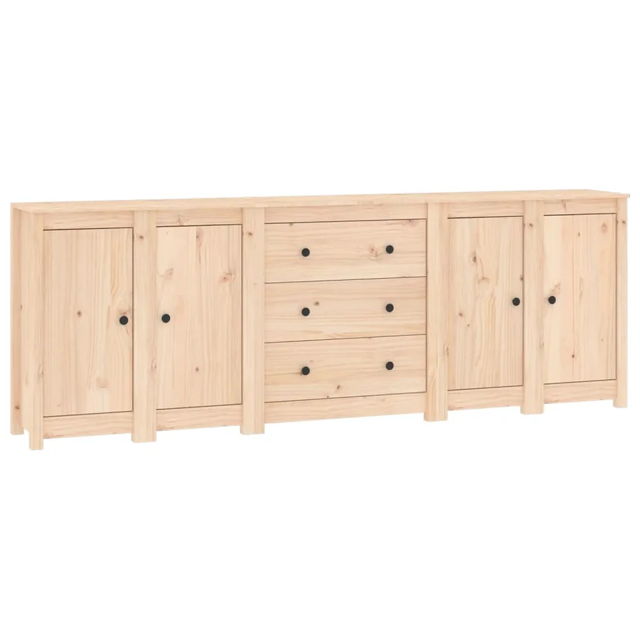 Buffet 230x35x80 cm Bois massif de pin - 2