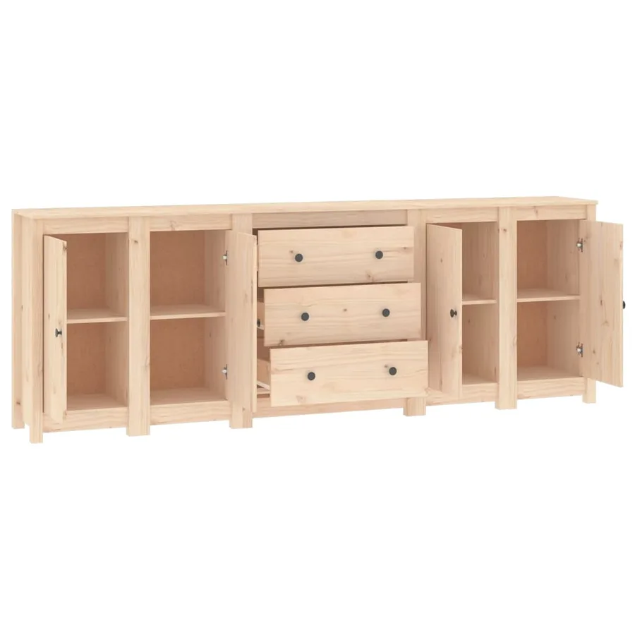 Buffet 230x35x80 cm Bois massif de pin - 5