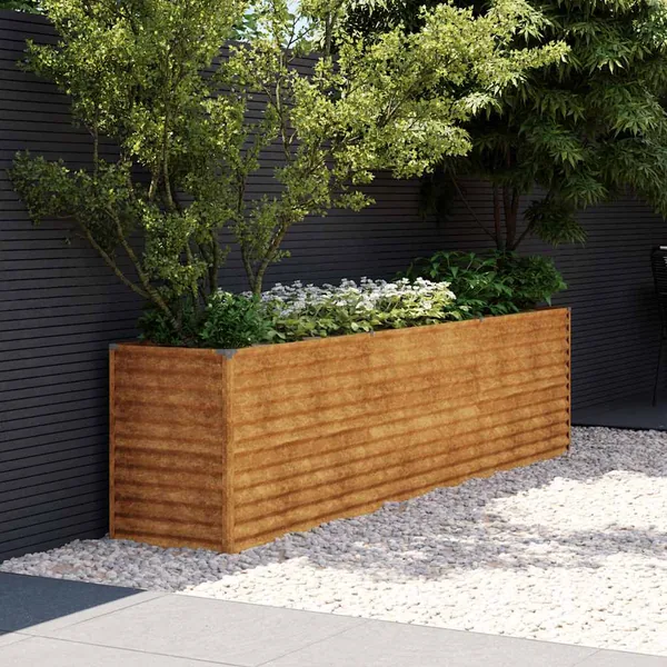 Jardinière surélevée 291 x 50 x 69 cm Acier Corten