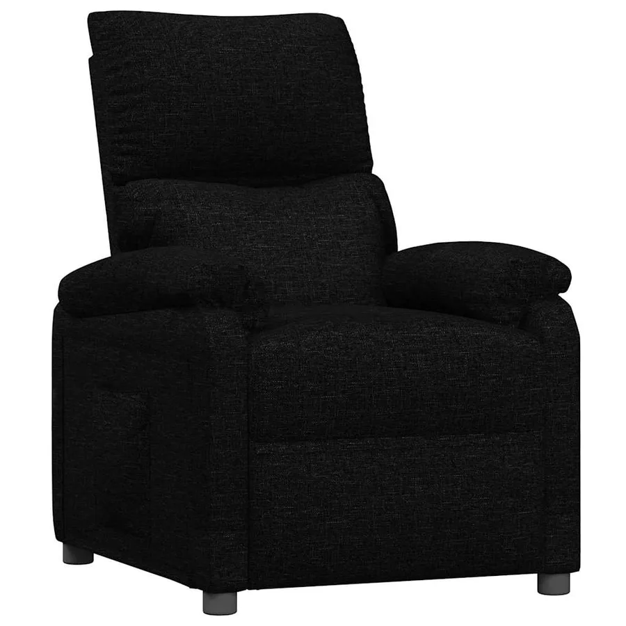 Fauteuil inclinable Noir Tissu - 2