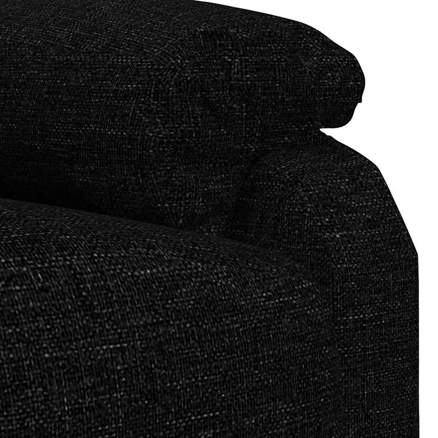 Fauteuil inclinable Noir Tissu - 7