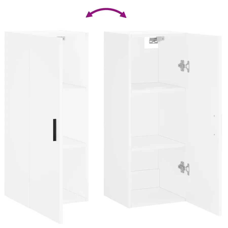 Armoire murale blanc 34,5x34x90 cm - 10