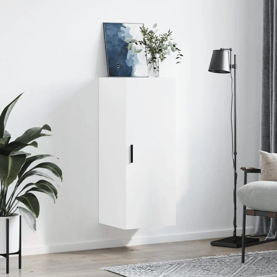 Armoire murale blanc 34,5x34x90 cm - 3