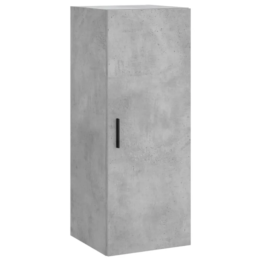 Buffet haut Gris béton 34,5x34x180 cm Bois d'ingénierie - 5