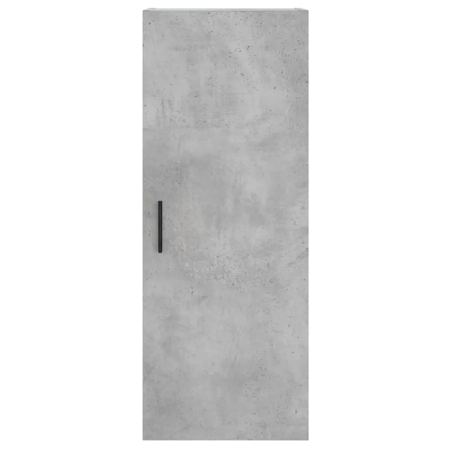 Buffet haut Gris béton 34,5x34x180 cm Bois d'ingénierie - 6