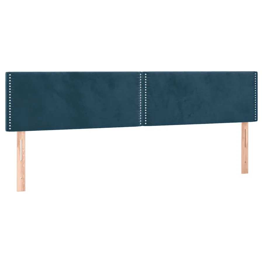 Sommier à lattes de lit et matelas Bleu foncé 180x200cm Velours - 6