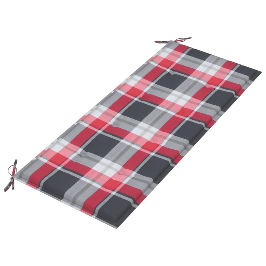 Banc de jardin pliable avec coussin 118 cm Bambou - 5