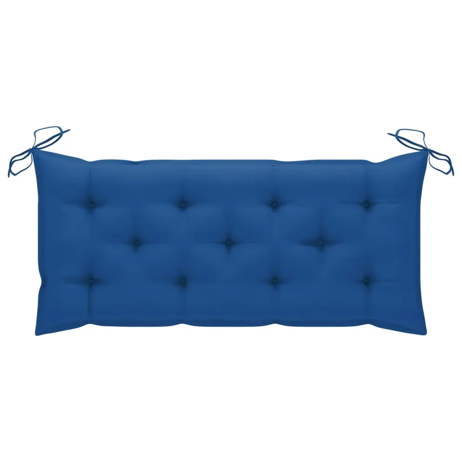 Banc de jardin pliable avec coussin 118 cm Bambou - 7