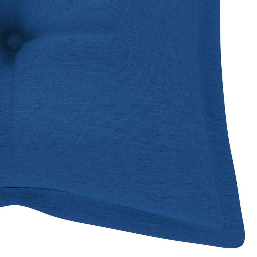 Banc de jardin pliable avec coussin 118 cm Bambou - 8