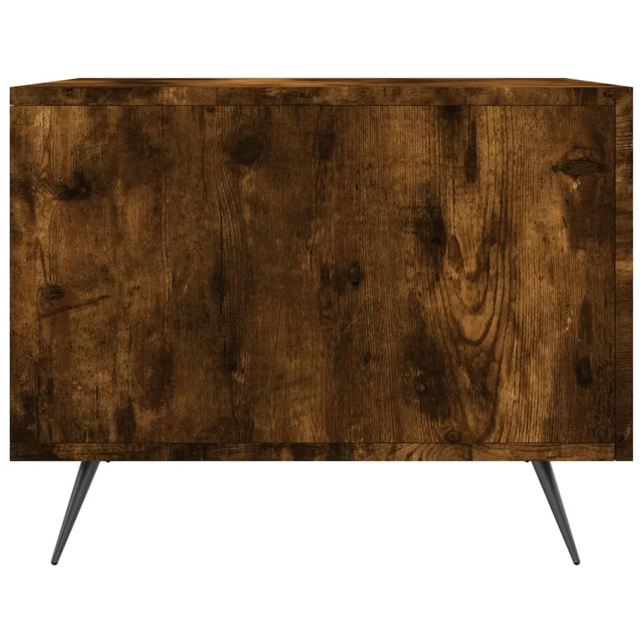 Table basse Chêne fumé 50x50x40 cm Bois d'ingénierie - 7