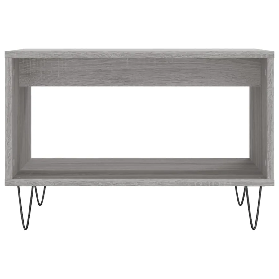 Table basse sonoma gris 60x50x40 cm bois d'ingénierie - 4