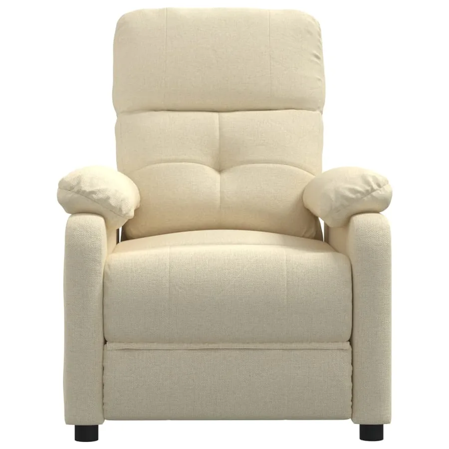 Fauteuil inclinable Crème Tissu - 3