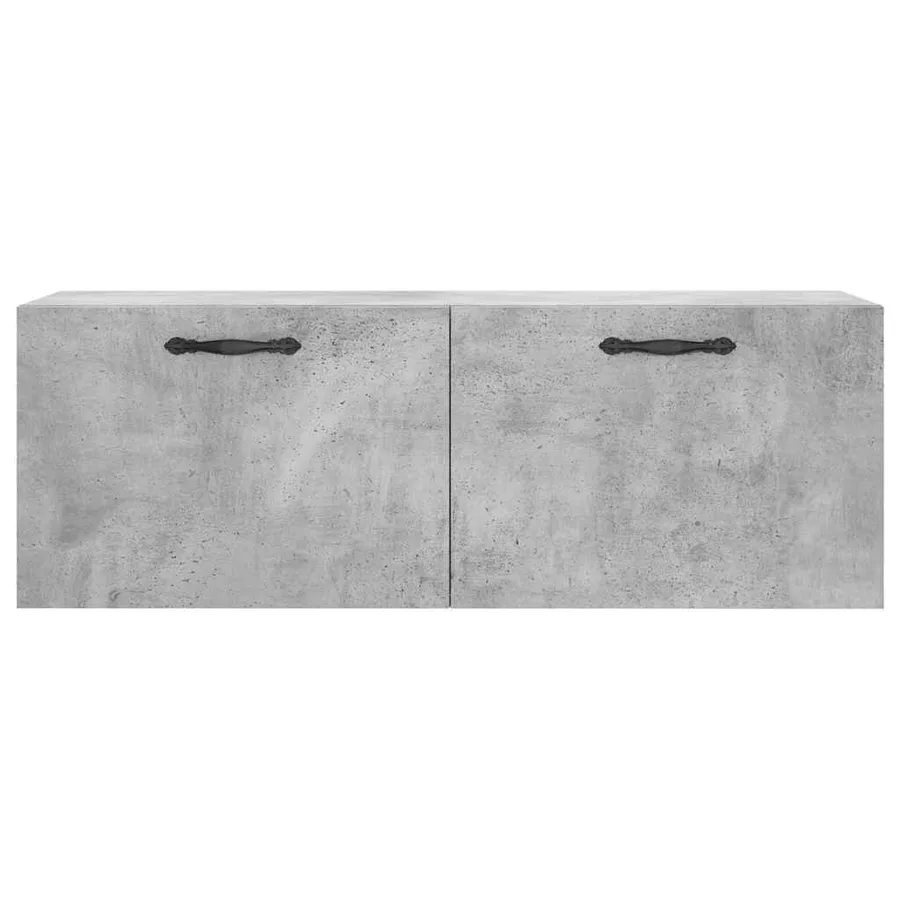 Armoire murale gris béton 100x36,5x35 cm bois d'ingénierie - 3