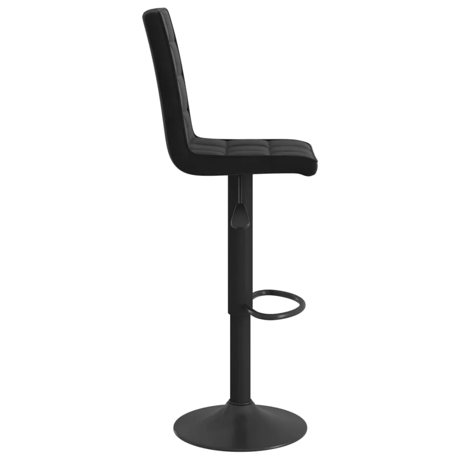 Tabourets de bar lot de 2 noir velours - 5