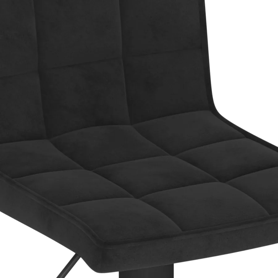 Tabourets de bar lot de 2 noir velours - 8