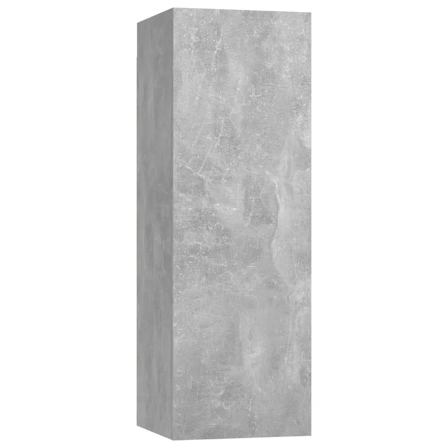 Ensemble de meubles TV 4 pcs Gris béton Bois d'ingénierie - 4