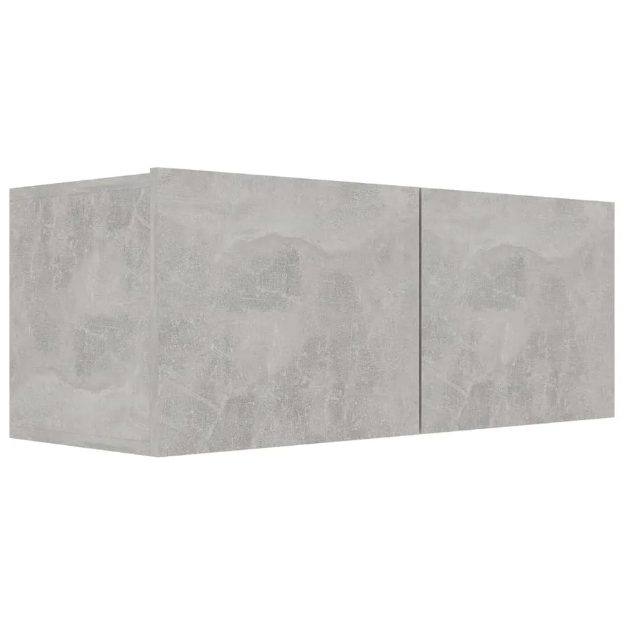 Ensemble de meubles TV 4 pcs Gris béton Bois d'ingénierie - 6