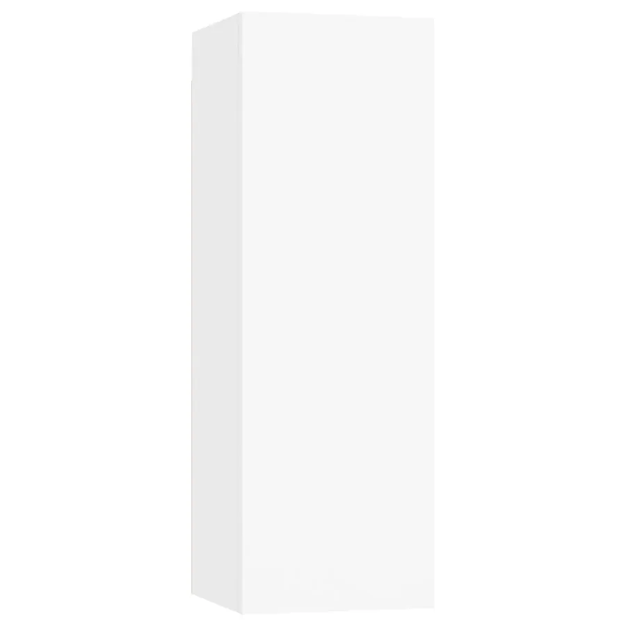 Ensemble de meubles TV 4 pcs Blanc Bois d'ingénierie - 5