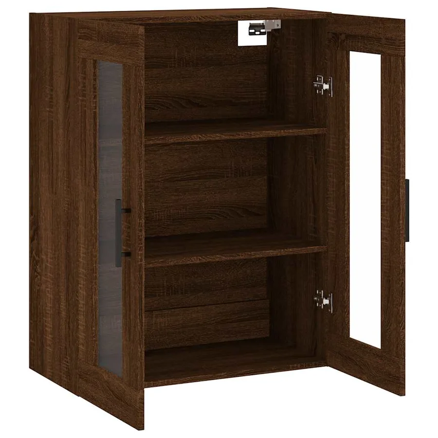 Armoire murale chêne marron 69,5x34x90 cm - 6
