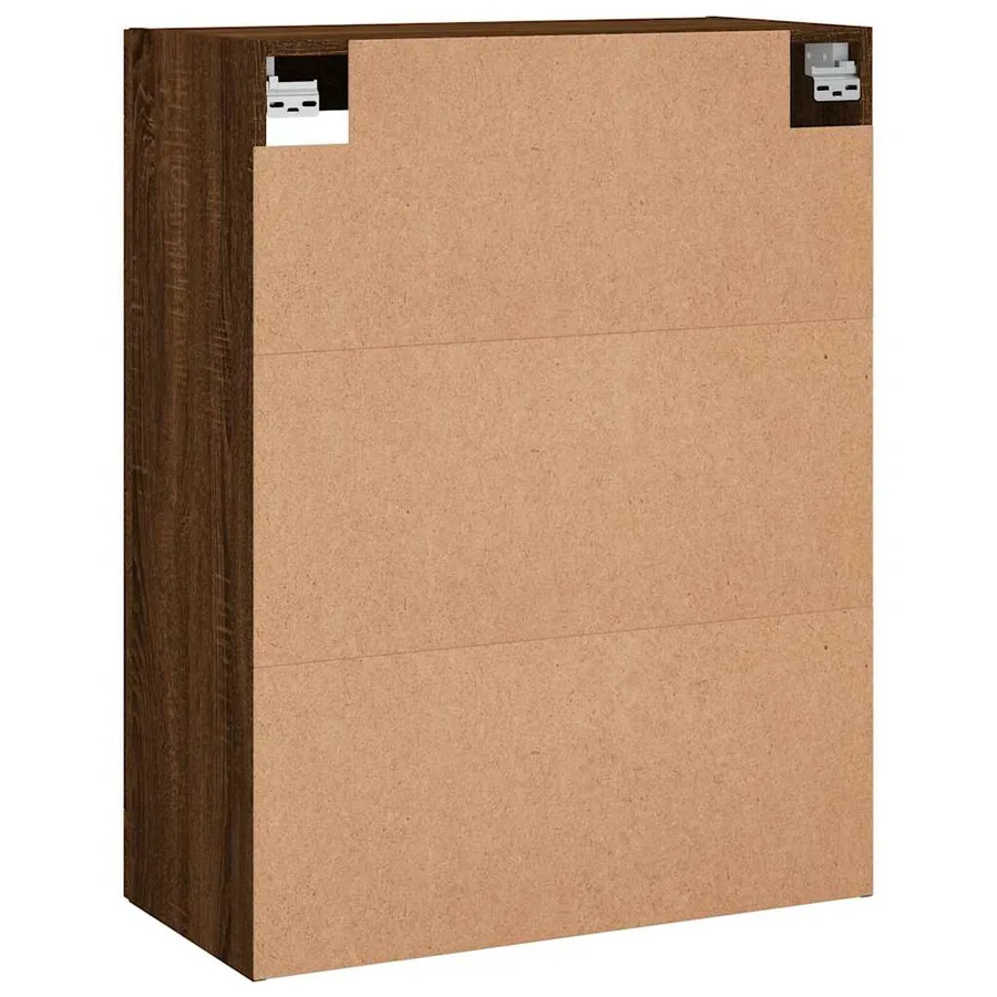 Armoire murale chêne marron 69,5x34x90 cm - 9