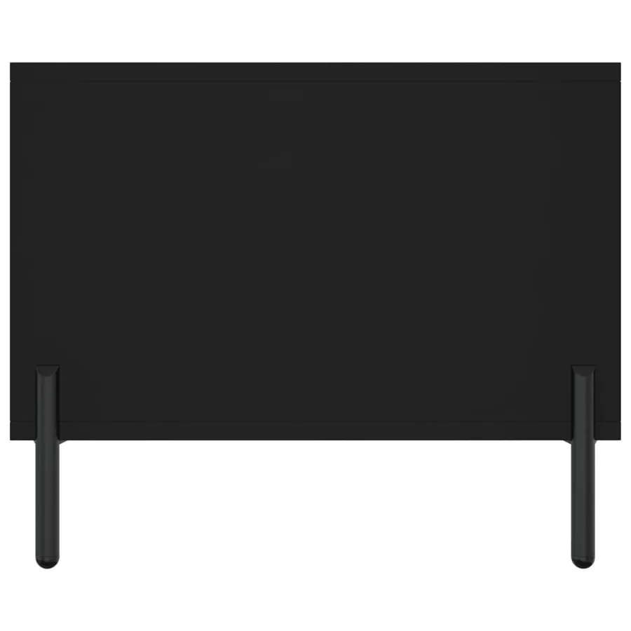 Table basse noir 102x50x40 cm bois d'ingénierie - 7