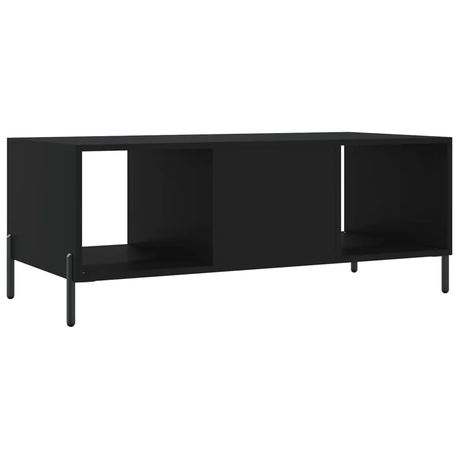 Table basse noir 102x50x40 cm bois d'ingénierie - 8