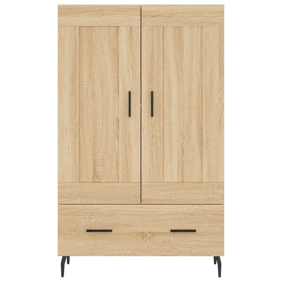 Buffet haut chêne sonoma 69,5x31x115 cm bois d'ingénierie - 5