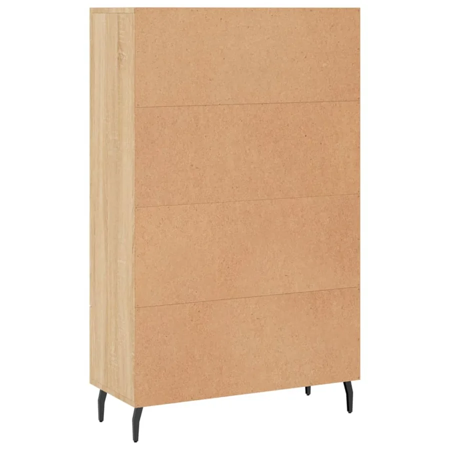 Buffet haut chêne sonoma 69,5x31x115 cm bois d'ingénierie - 8
