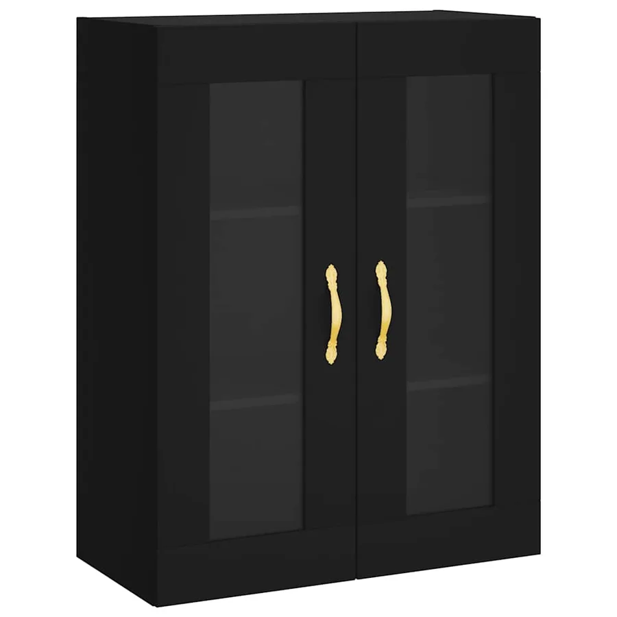 Armoire murale noir 69,5x34x90 cm - 2