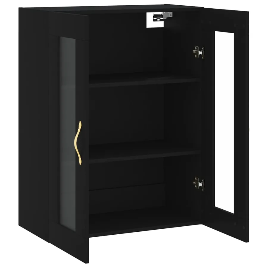 Armoire murale noir 69,5x34x90 cm - 6