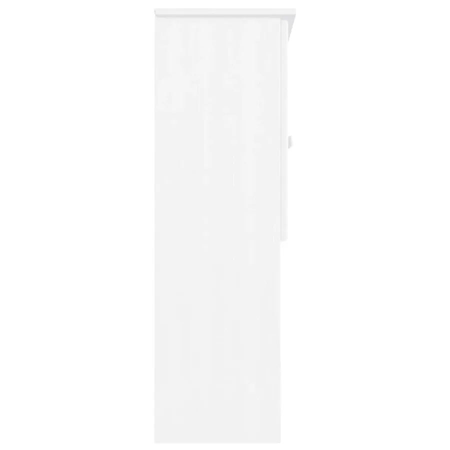 Dessus de commode ALTA blanc 77x30x92 cm bois massif de pin - 6