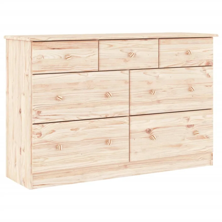 Commode ALTA 112x35x73 cm bois massif de pin - 2