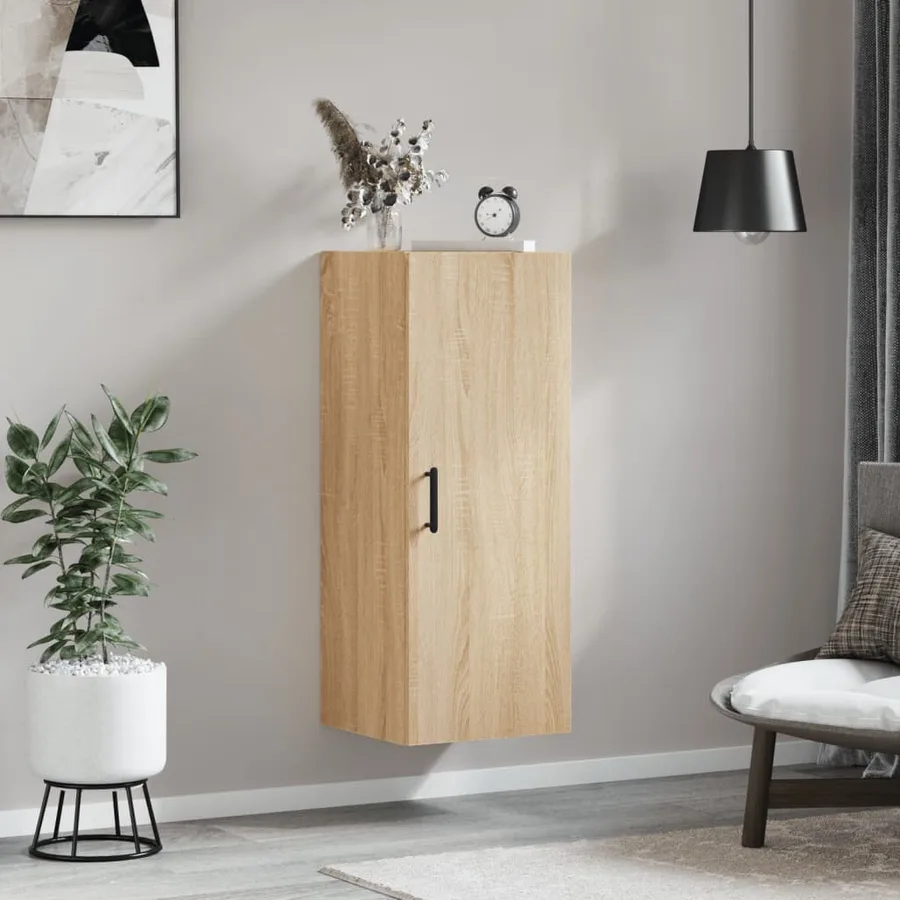 Armoire murale chêne sonoma 34,5x34x90 cm - 3
