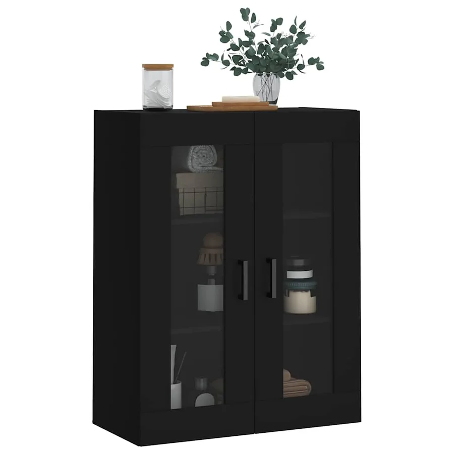 Armoire murale noir 69,5x34x90 cm - 4