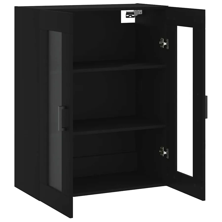 Armoire murale noir 69,5x34x90 cm - 6