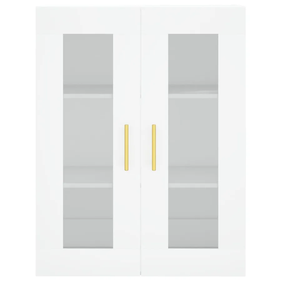 Armoires murales 2 pcs blanc bois d'ingénierie - 6