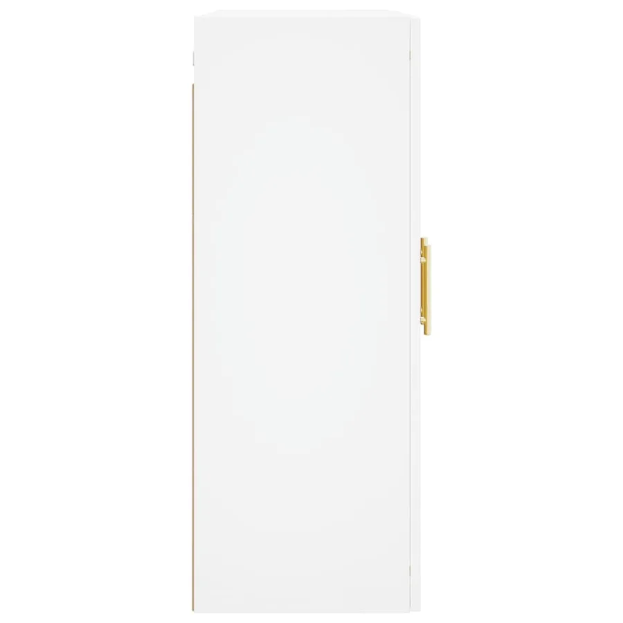 Armoires murales 2 pcs blanc bois d'ingénierie - 7