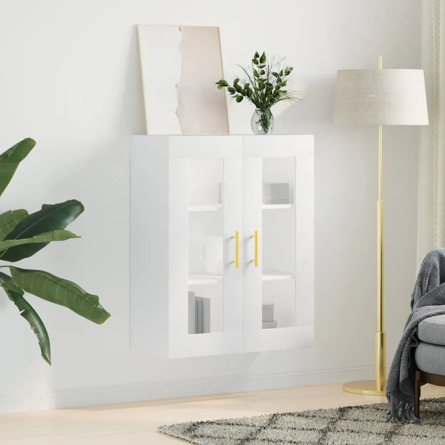 Armoire murale blanc 69,5x34x90 cm - 3
