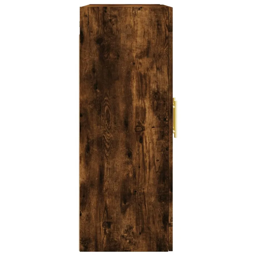 Armoires murales 2 pcs chêne fumé bois d'ingénierie - 7